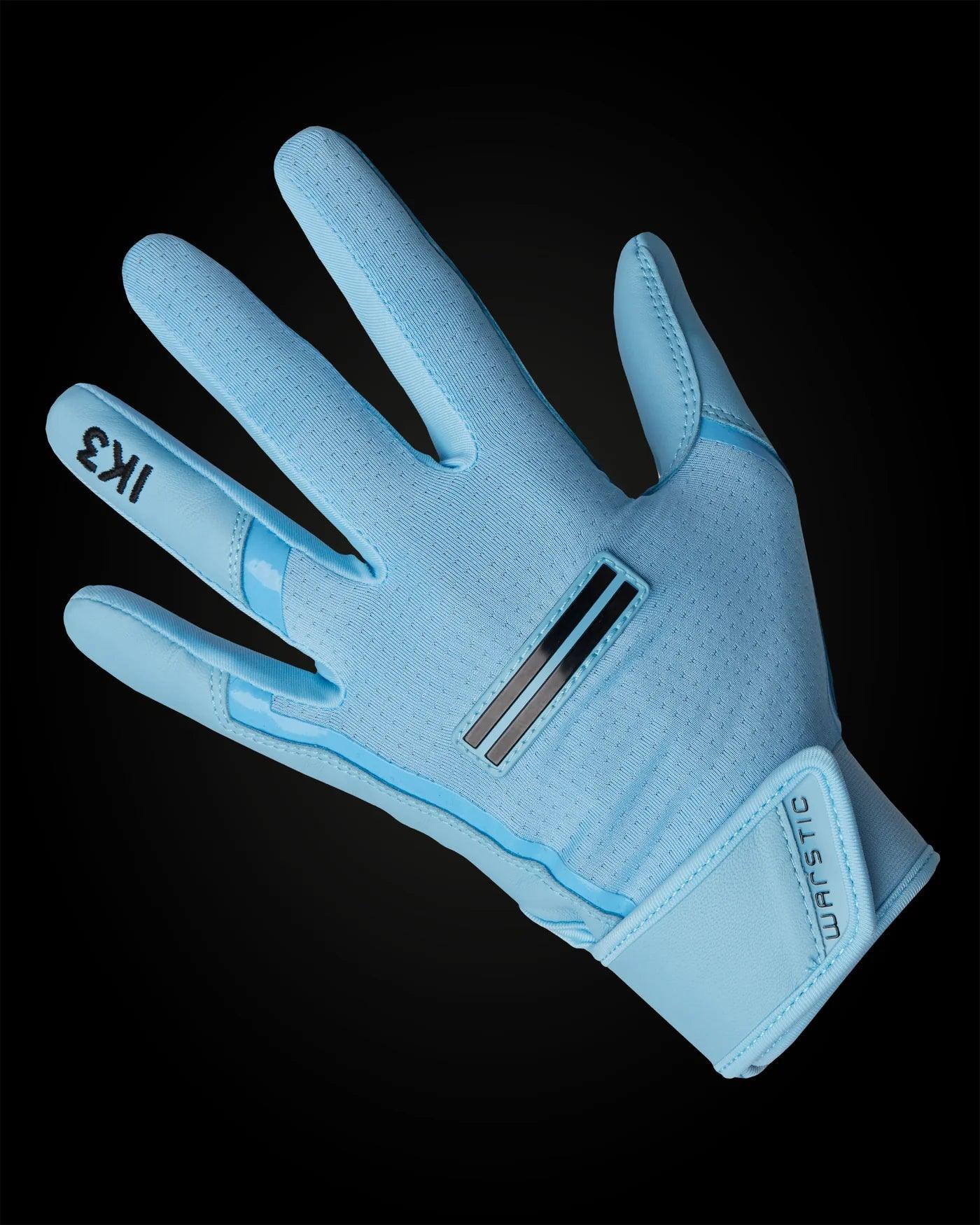 Warstic IK3 Pro Short Cuff Batting Gloves "Light Blue"