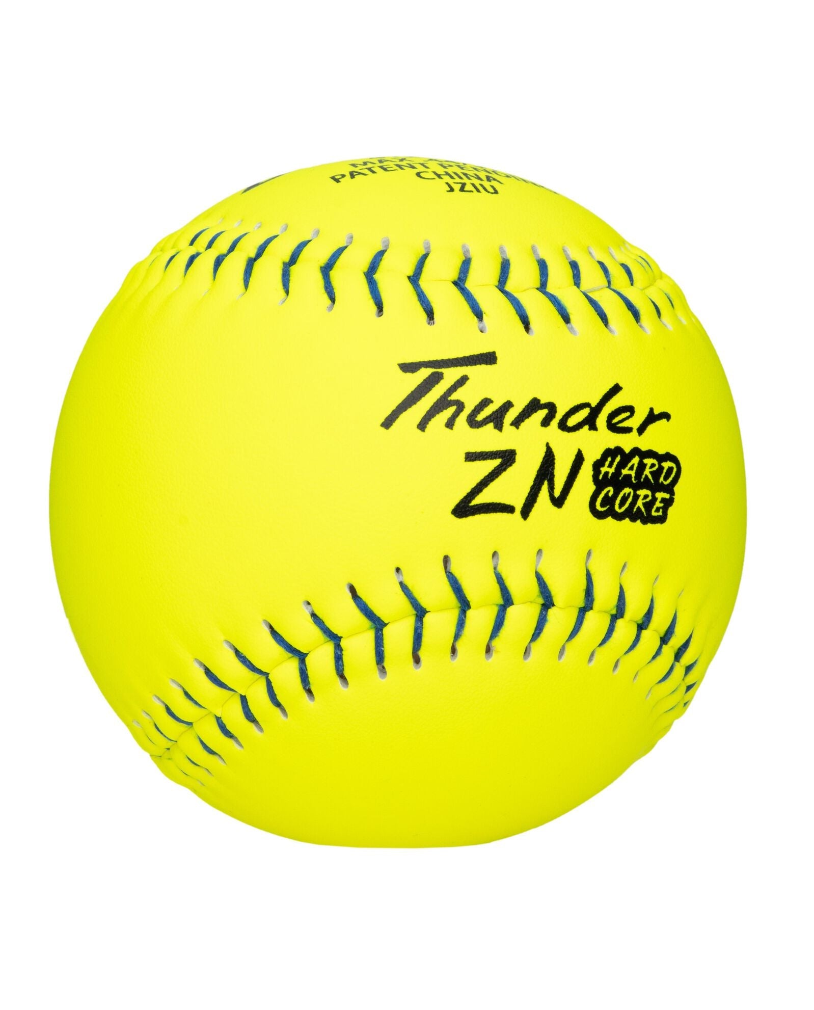 Dudley Thunder ZN Blue Stitch Hardcore 44/375 12" Slowpitch Softballs - 412HBN – Product View | Smash It Sports | composite