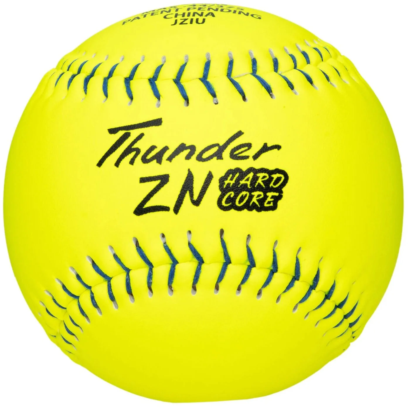 Dudley Thunder ZN Blue Stitch Hardcore 44/375 12" Slowpitch Softballs - 412HBN – Product View | Smash It Sports | composite
