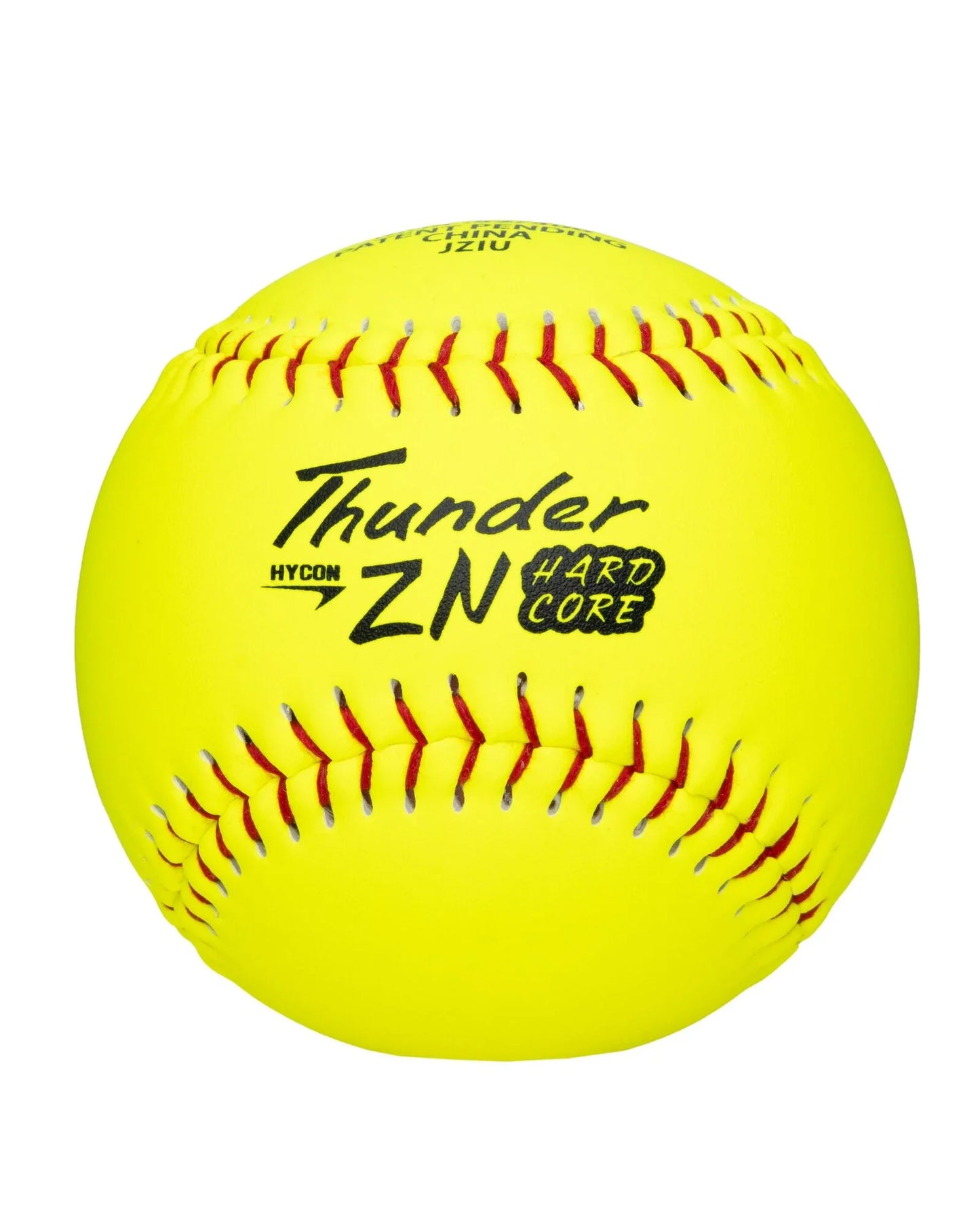 Dudley Thunder ZN Red Stitch Hardcore 52/300 12" Slowpitch Softballs - 4A12HN