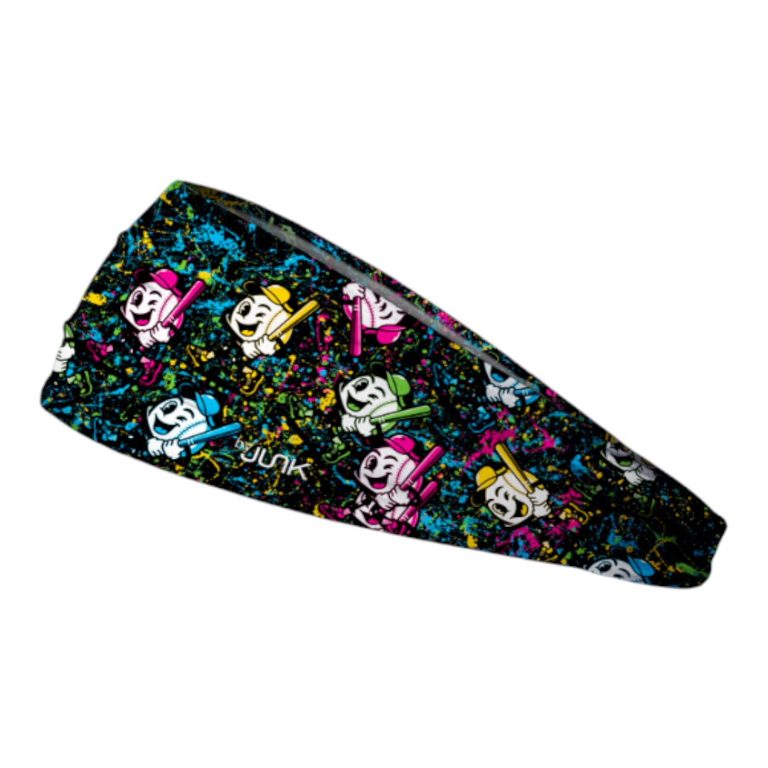 Junk x Smash It Sports Big Bang Lite Headband - Neon Splatter