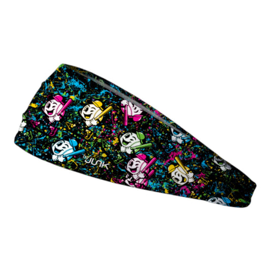 Junk x Smash It Sports Big Bang Lite Headband - Neon Splatter