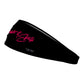 Junk x Smash It Sports Big Bang Lite Headband - Black/Pink Script