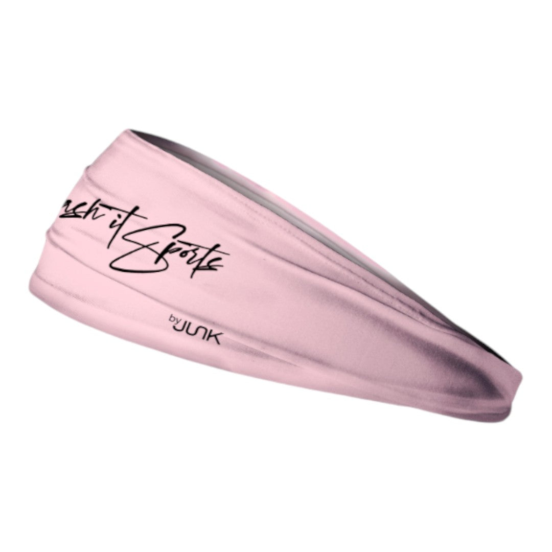 Junk x Smash It Sports Big Bang Lite Headband - Power Pink Script