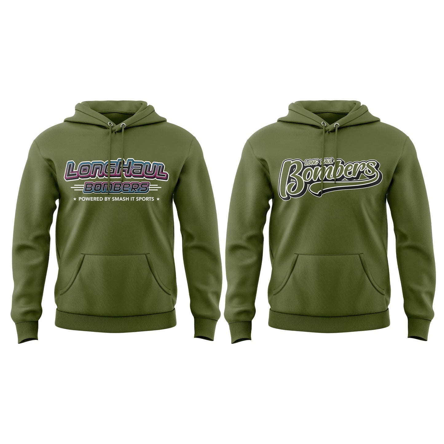 Long Haul Bombers Element Hoodie - Olive Green