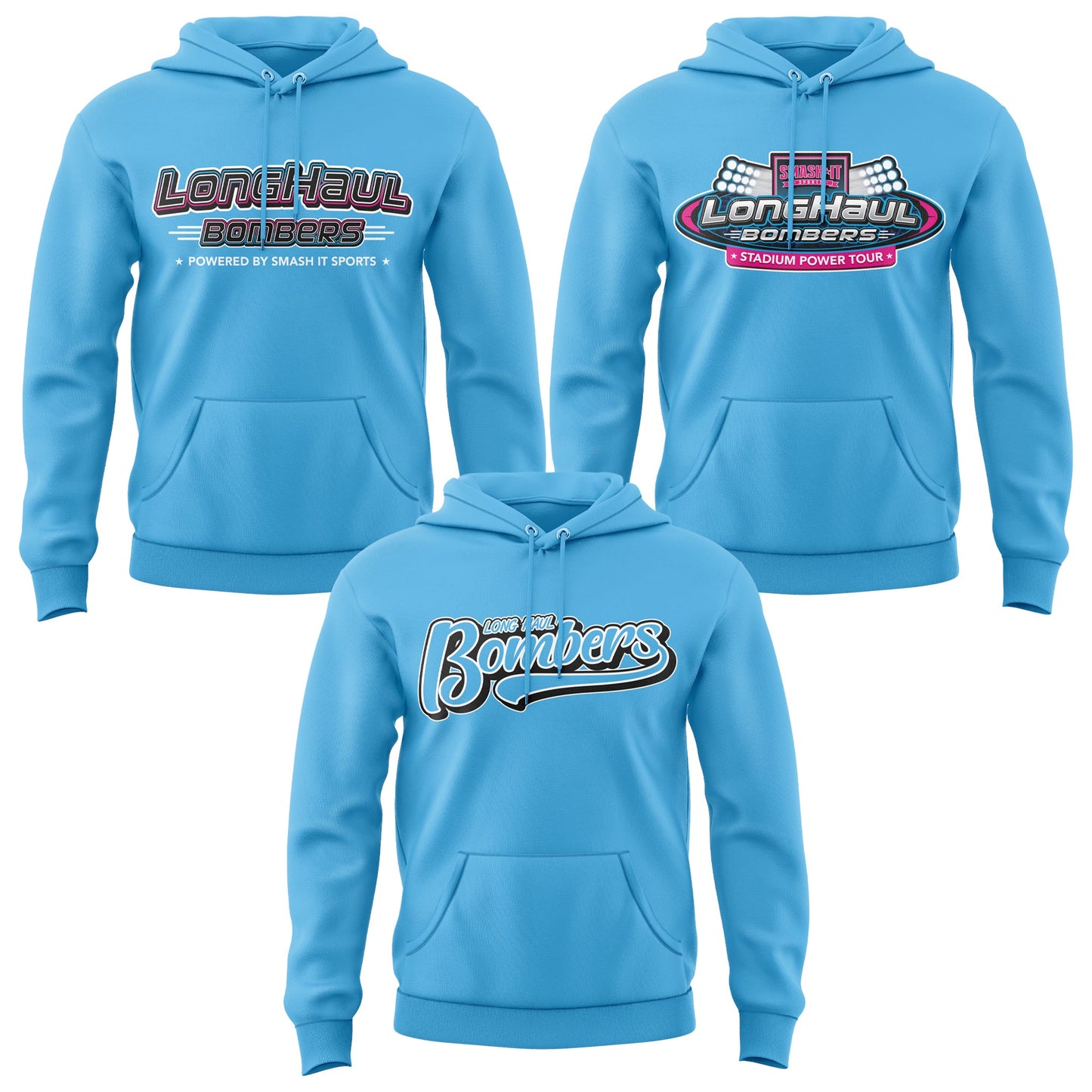 Long Haul Bombers Element Hoodie - Aqua
