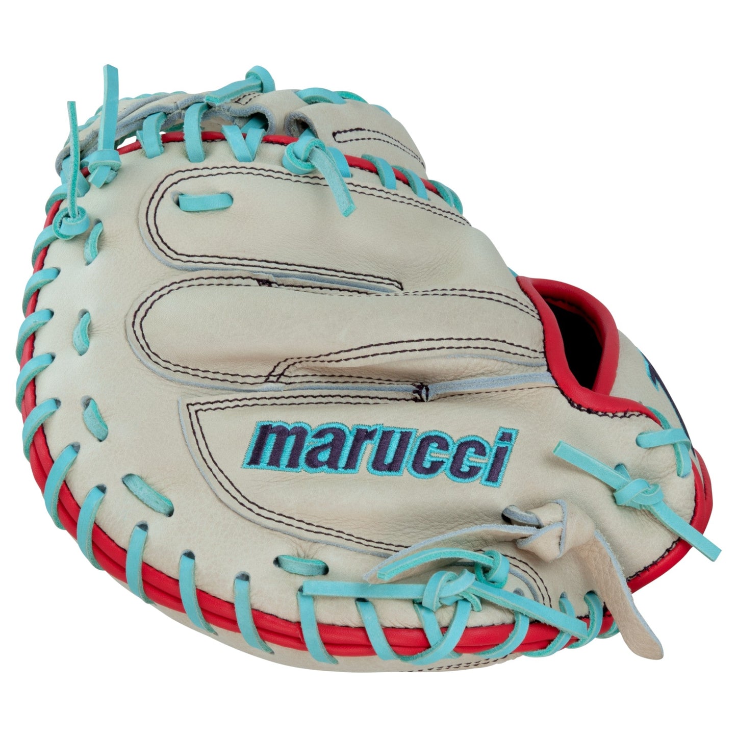 Marucci Acadia M Type 220C1 32" Fastpitch Softball Catchers Mitt/Glove – Back View | Smash It Sports | leather, cowhide, pro