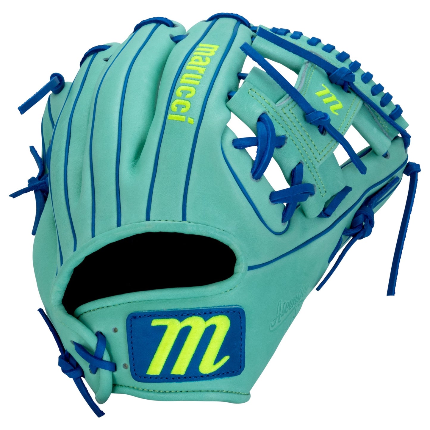 Marucci Ascension M Type Series 43A2 11.5" Baseball Fielding Glove – Front View | Smash It Sports | leather, cowhide, steerhi