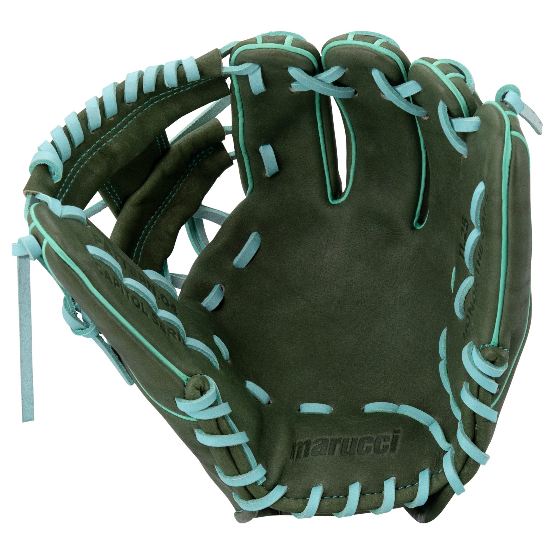 Marucci Capitol 42A2 11.25" Baseball Fielding Glove – Top-Down View | Smash It Sports | leather, cowhide, kip