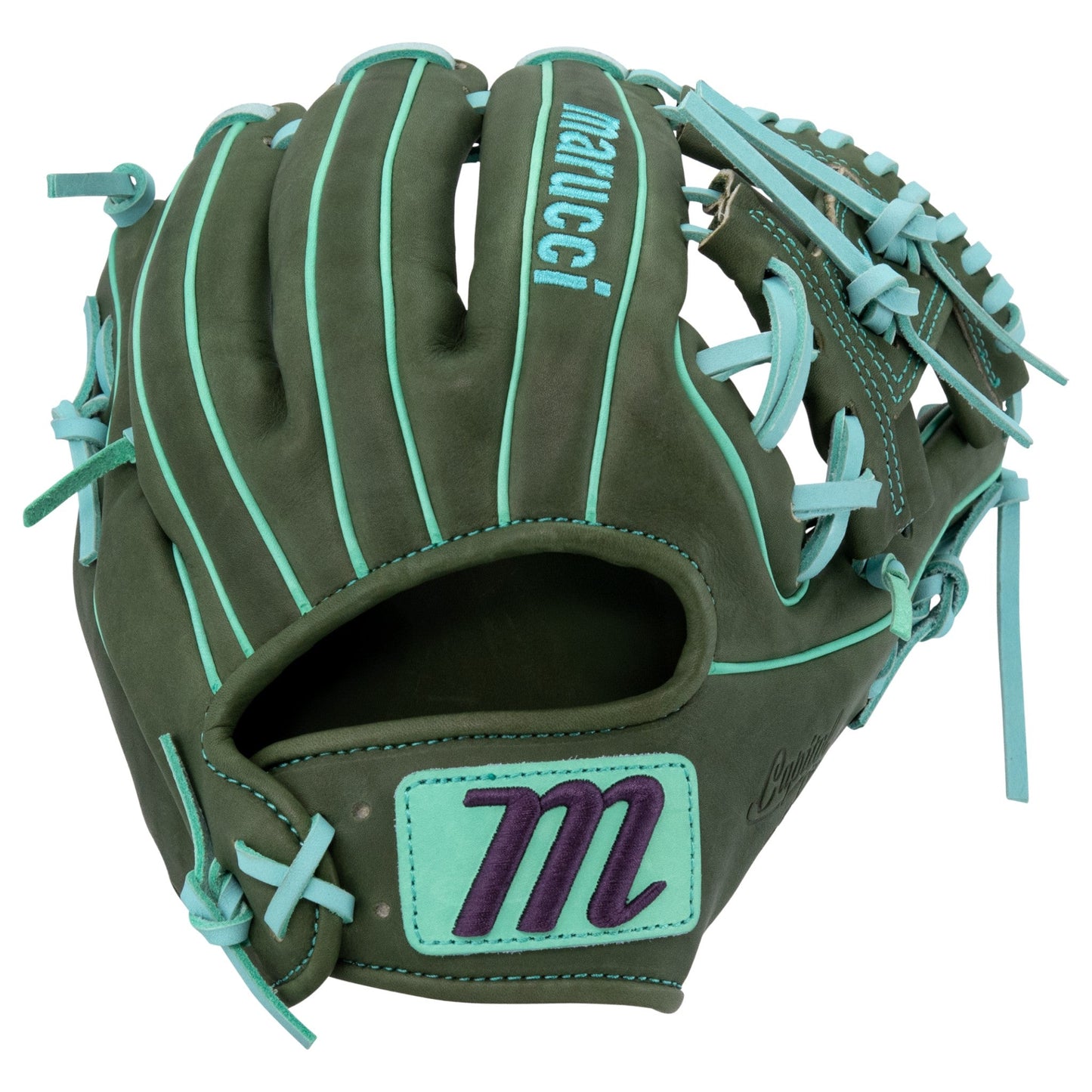Marucci Capitol 42A2 11.25" Baseball Fielding Glove – Front View | Smash It Sports | leather, cowhide, kip