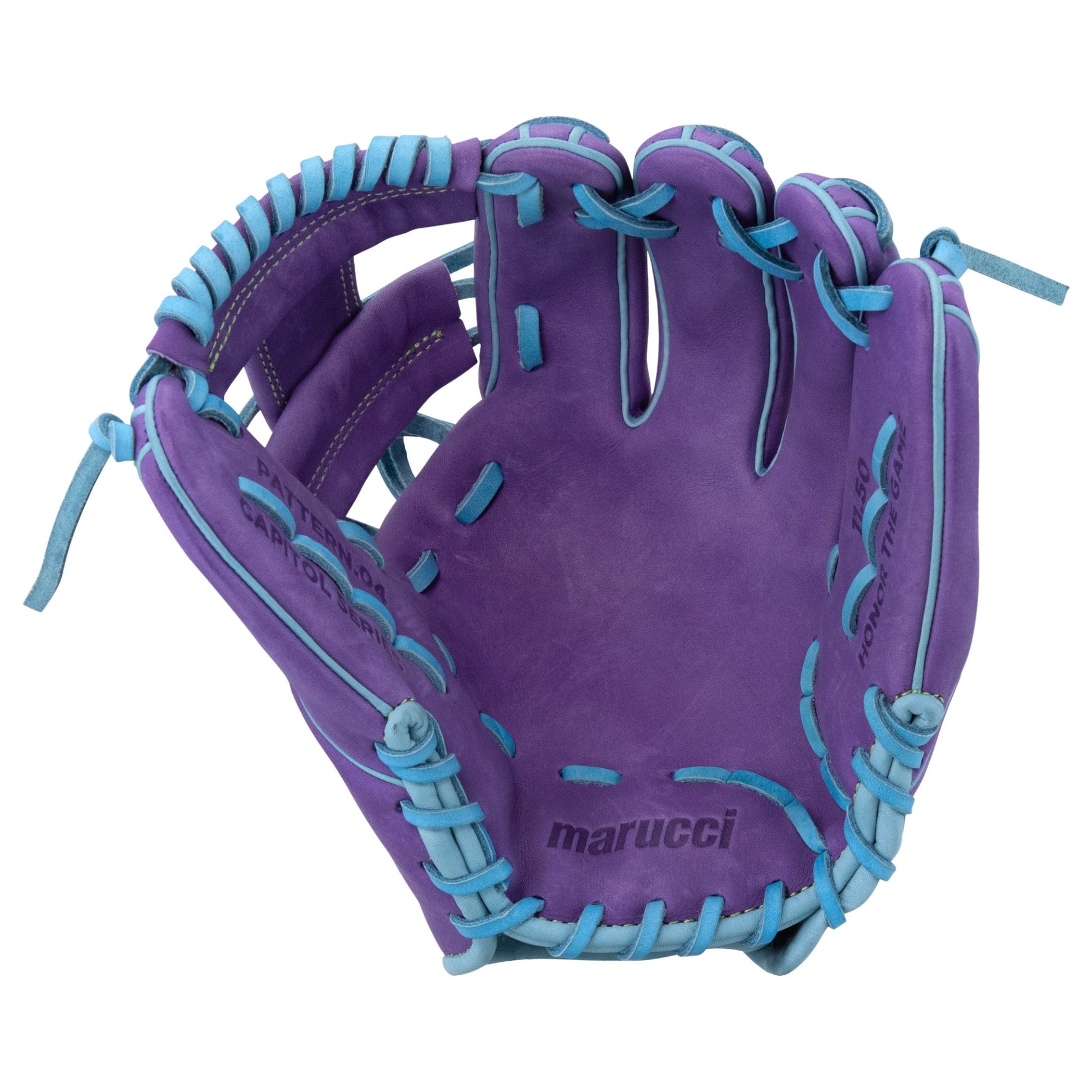 Marucci Capitol 43A2 11.5" Baseball Fielding Glove – Top-Down View | Smash It Sports | leather, kip, pro