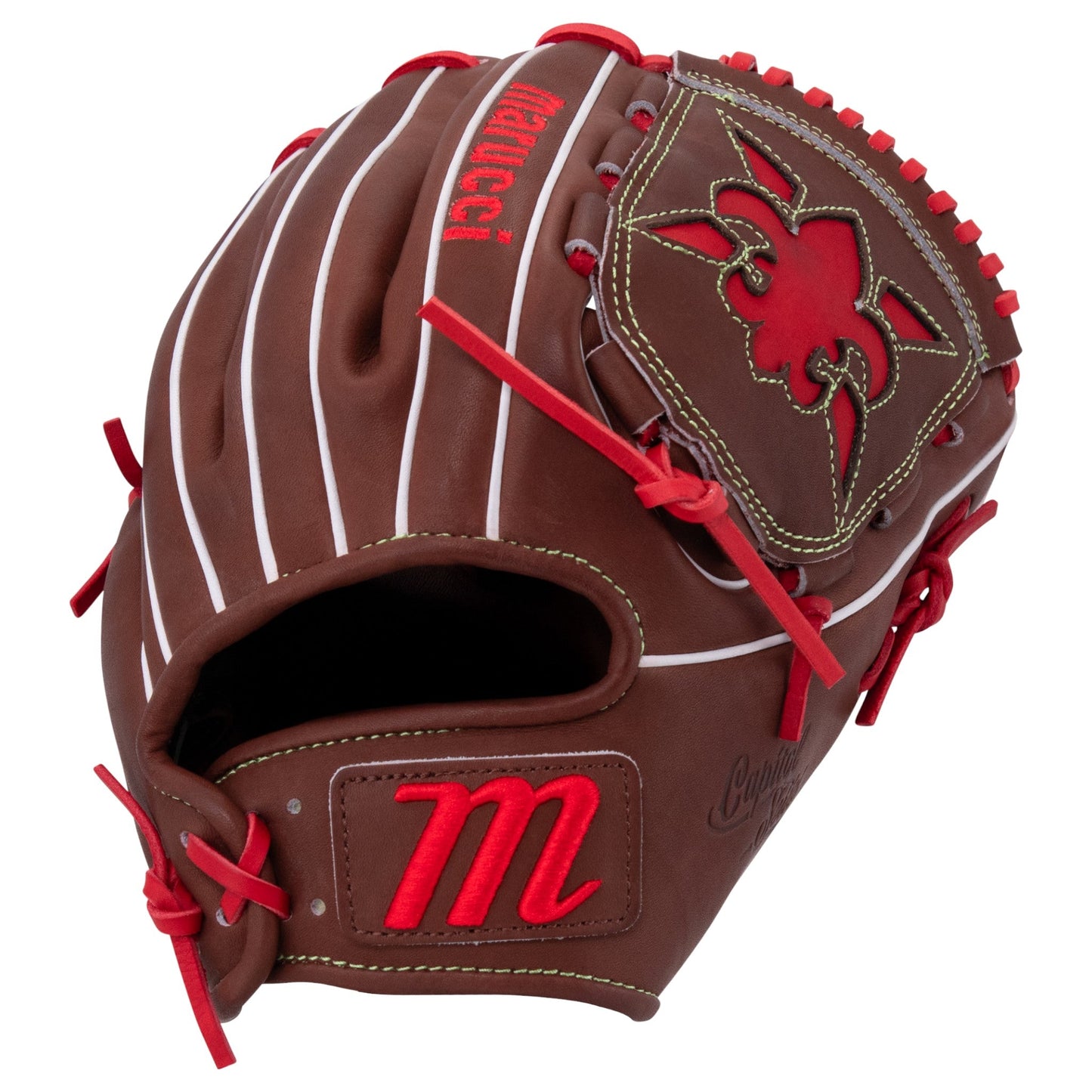 Marucci Capitol 44K8 11.75" Baseball Fielding Glove – Front View | Smash It Sports | leather, kip, pro