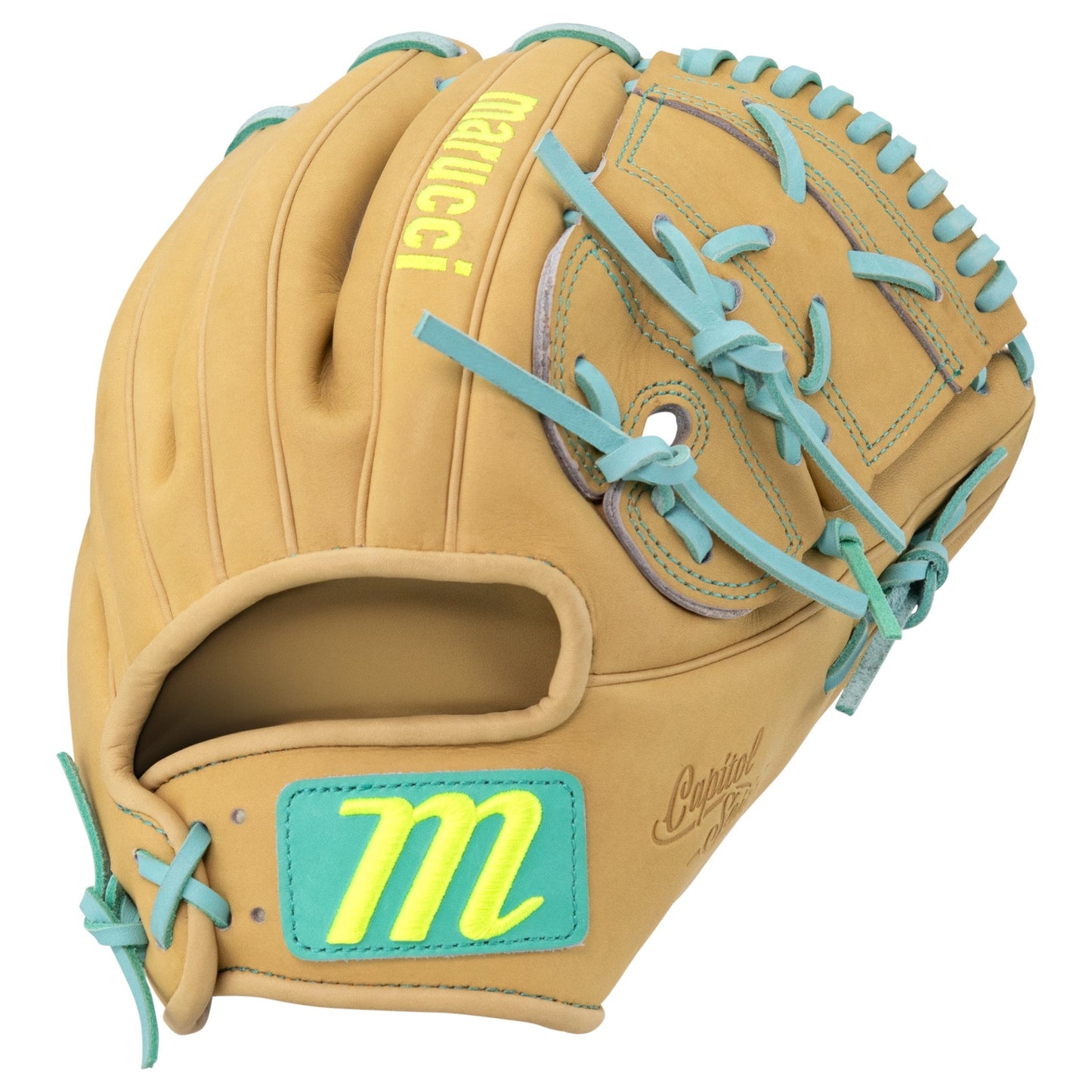 Marucci Capitol 45K2 12" Baseball Fielding Glove – Front View | Smash It Sports | leather, kip, pro
