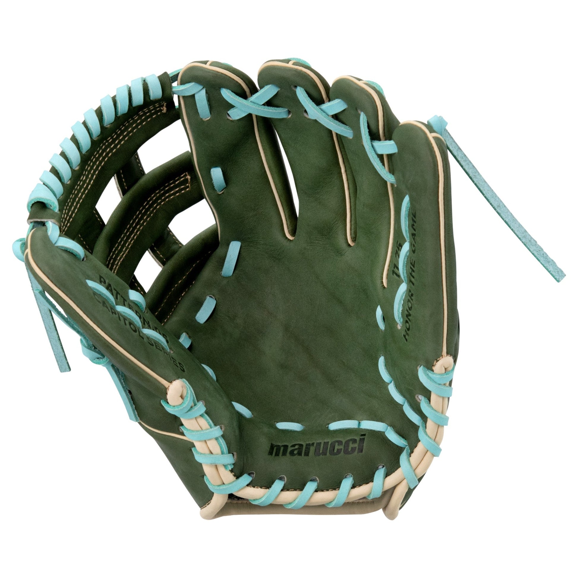 Marucci Capitol 54A3 11.75" Baseball Fielding Glove – Top-Down View | Smash It Sports | leather, kip, pro
