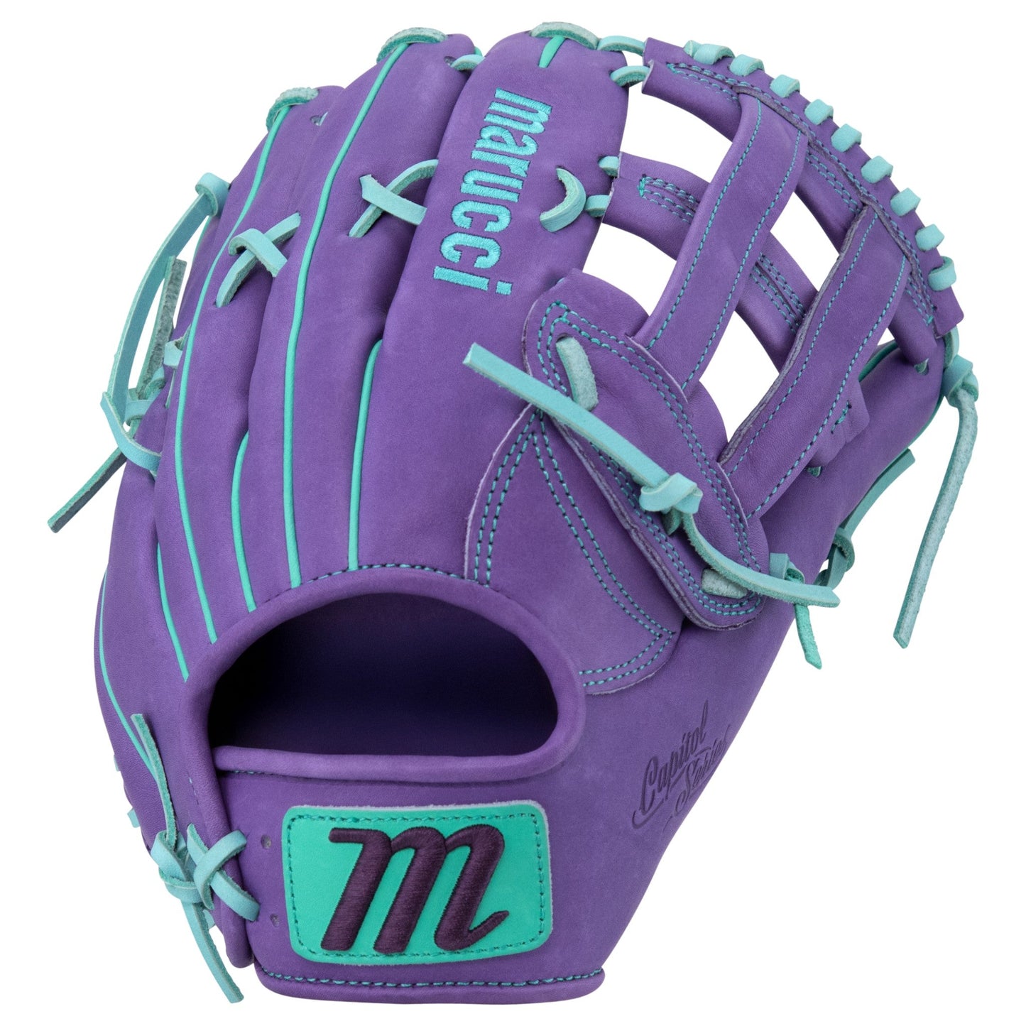Marucci Capitol 78R3 12.75" Baseball Fielding Glove – Front View | Smash It Sports | leather, kip, pro