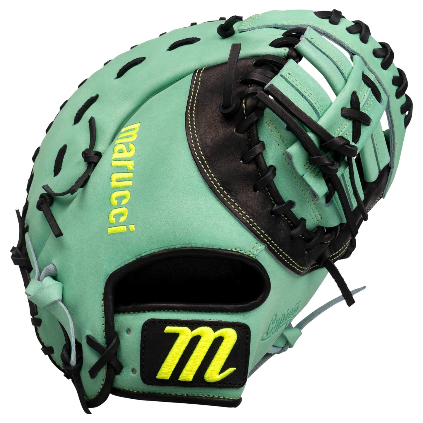 Marucci Cypress 38S1 12.75" Baseball First Base Mitt/Glove – Front View | Smash It Sports | leather, steerhide, pro