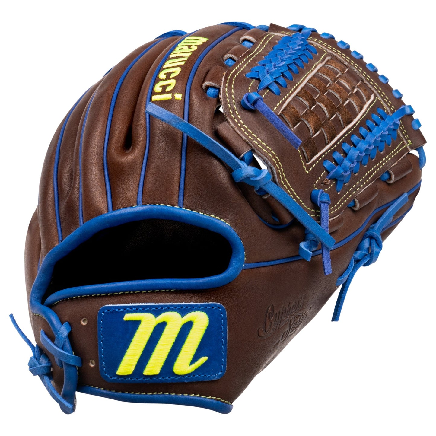 Marucci Cypress M Type 45K5 12" Baseball Fielding Glove – Front View | Smash It Sports | leather, steerhide, pro