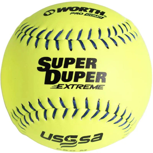 Worth Super Duper Extreme Pro Comp Pro M 44/375 USSSA 12" Slowpitch Softballs