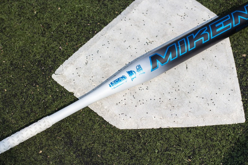 2025 Miken KP23 Maxload 1-Piece USSSA Slowpitch Softball Bat - MSU5H2KP1L – Lifestyle Shot | Smash It Sports | ash, composite