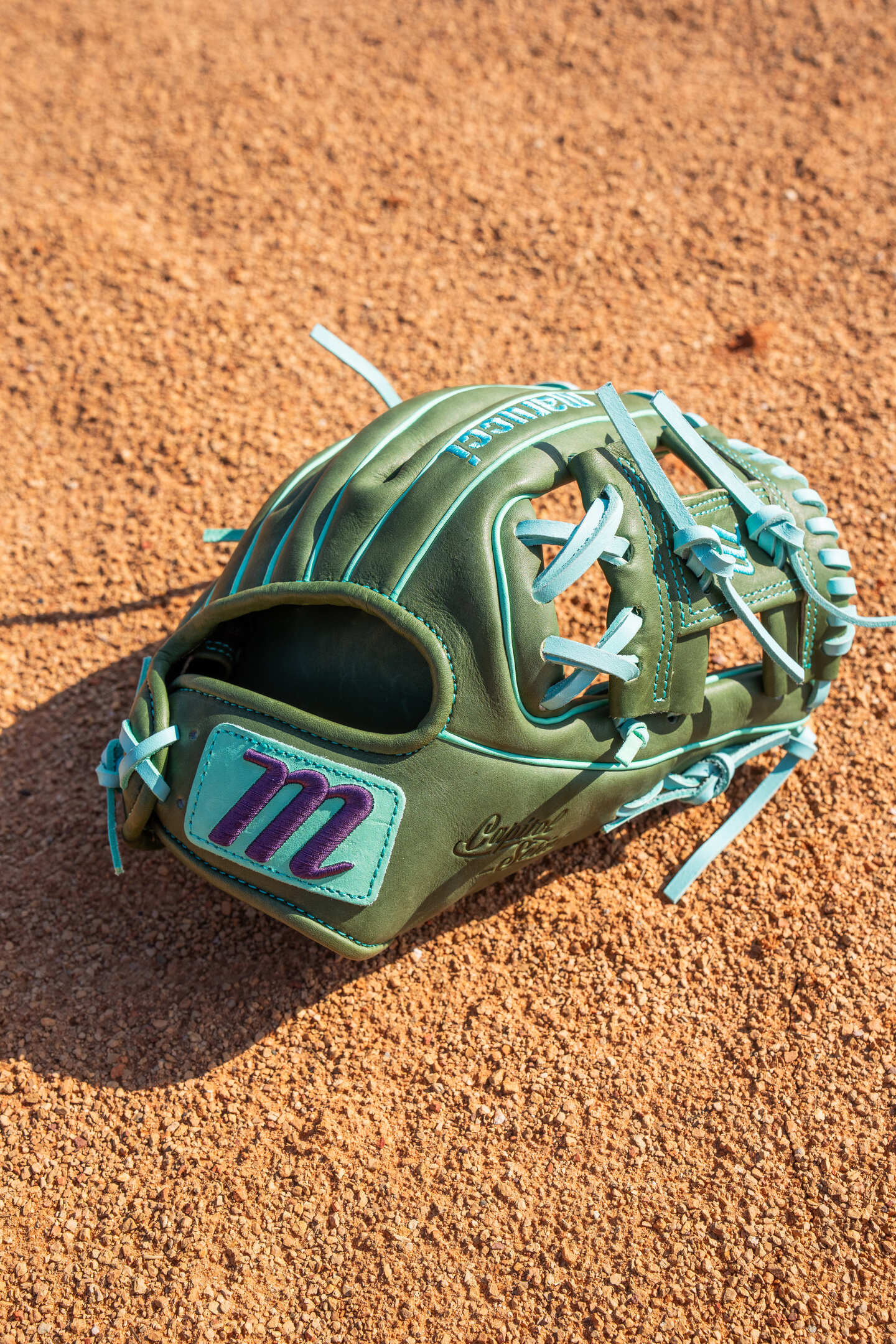 Marucci Capitol 42A2 11.25" Baseball Fielding Glove – Lifestyle Shot | Smash It Sports | leather, cowhide, kip