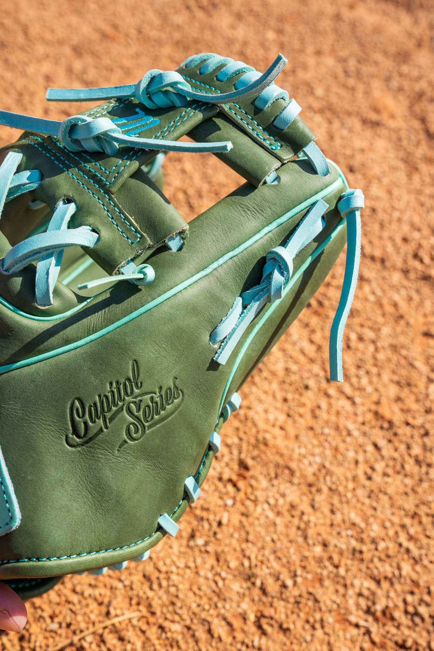 Marucci Capitol 42A2 11.25" Baseball Fielding Glove – Lifestyle Shot | Smash It Sports | leather, cowhide, kip