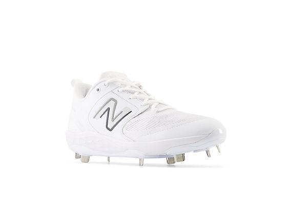 New Balance Men's Fresh Foam X 3000 V6 Metal Baseball Cleats - White - L3000TW6 - Smash It Sports