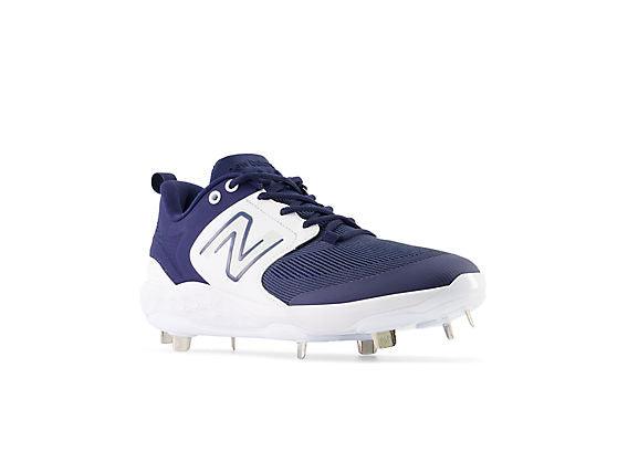 New Balance Men's Fresh Foam X 3000 V6 Metal Baseball Cleats - Navy with White - L3000TN6 - Smash It Sports