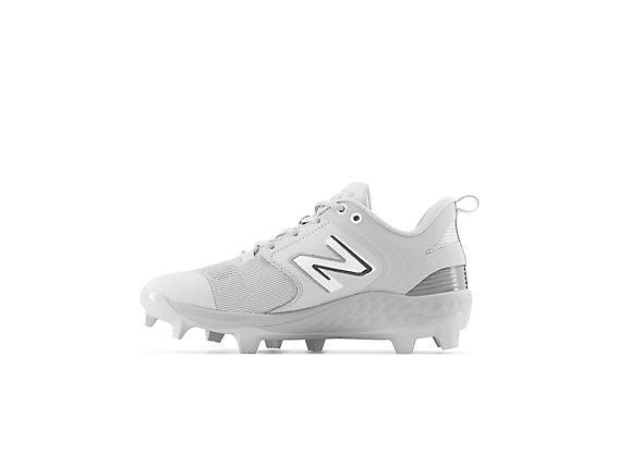 New Balance Men's Fresh Foam 3000 V6 Molded Baseball Cleats - Grey with White - PL3000G6 - Smash It Sports