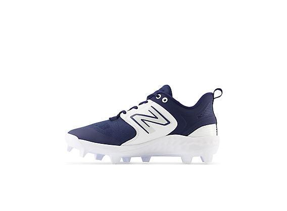 New Balance Men's Fresh Foam 3000 V6 Molded Baseball Cleats - Navy with White - PL3000N6 - Smash It Sports