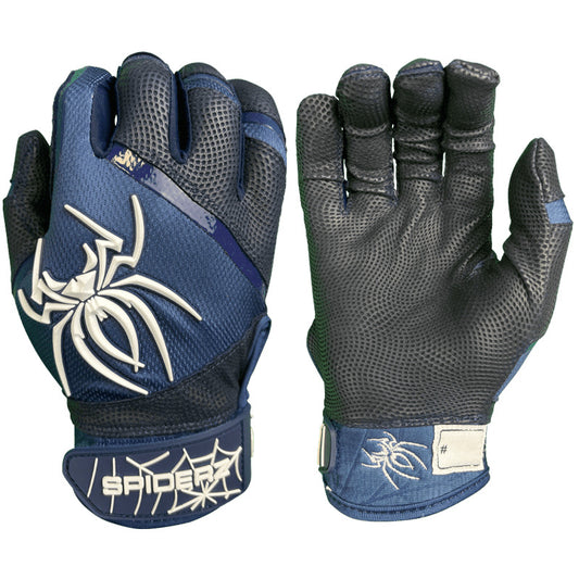 Spiderz PRO Batting Gloves - Navy/White