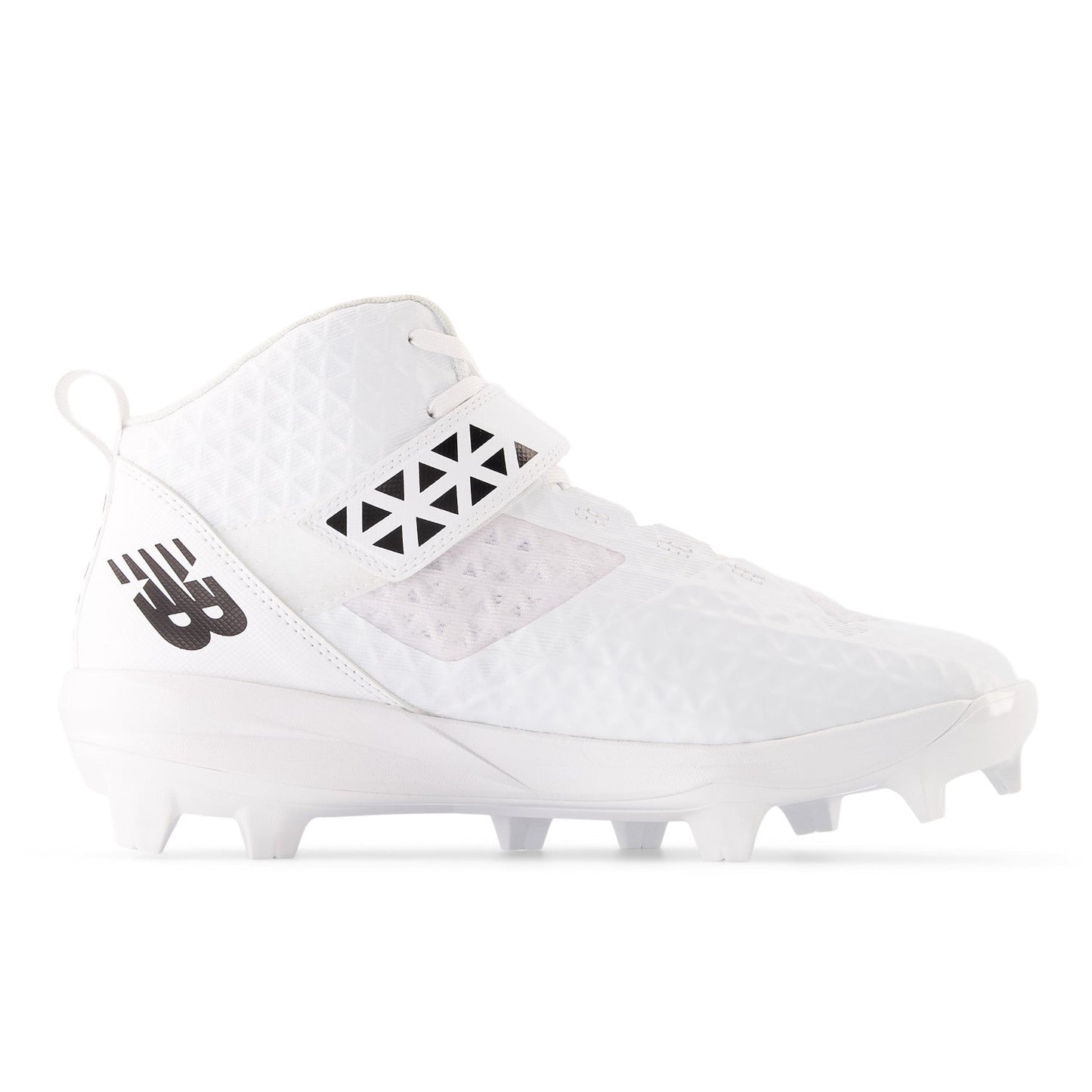 New Balance Men's FuelCell 4040 V8 Mid-Molded Baseball Cleats - White / Raincloud - PM4040W8