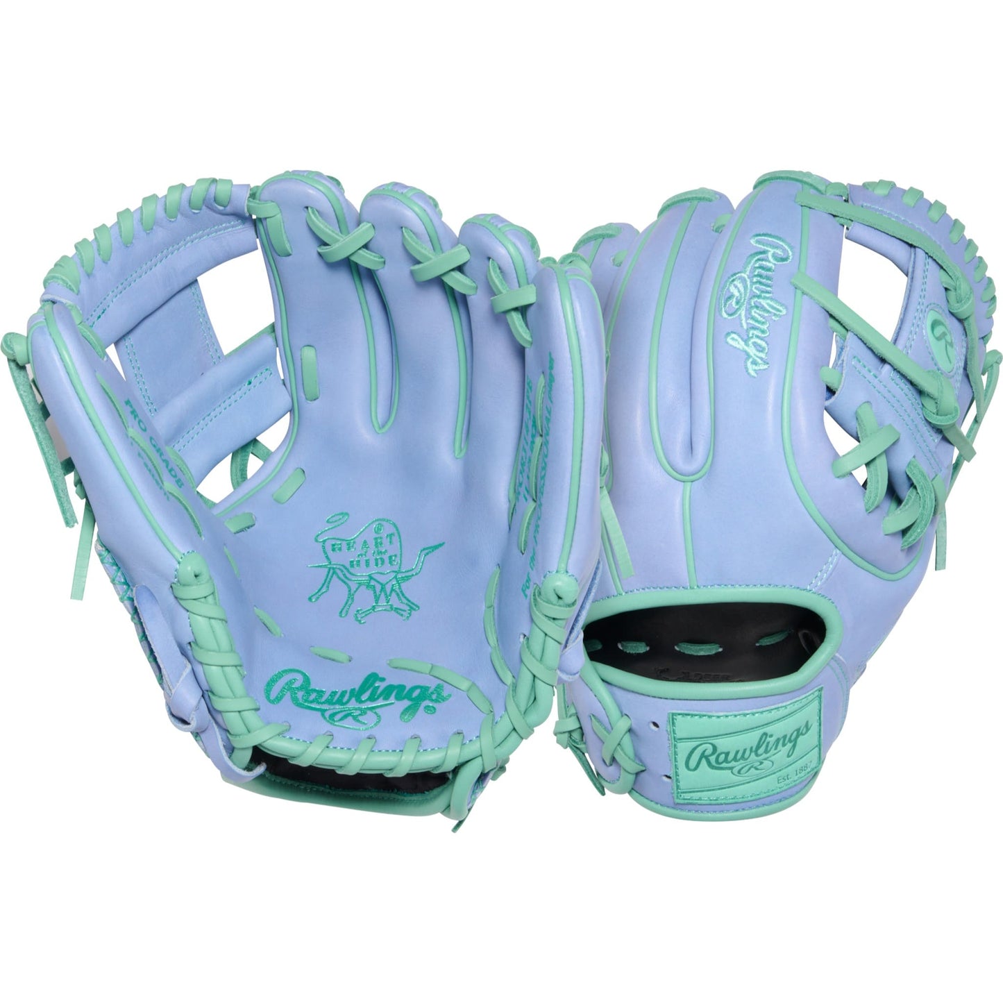 Rawlings Heart of the Hide ColorSync 10 Periwinkle Mint 11.5" Baseball Fielding Glove - PROR314-2PE