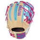 Rawlings Icon Fest Heart of the Hide Camel/Columbia Blue 11.5" Baseball Fielding Glove - PROR934-2CBE – Product View | Smash 