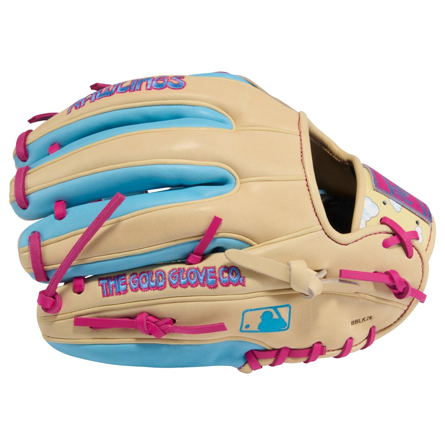 Rawlings Icon Fest Heart of the Hide Camel/Columbia Blue 11.5" Baseball Fielding Glove - PROR934-2CBE – Product View | Smash 