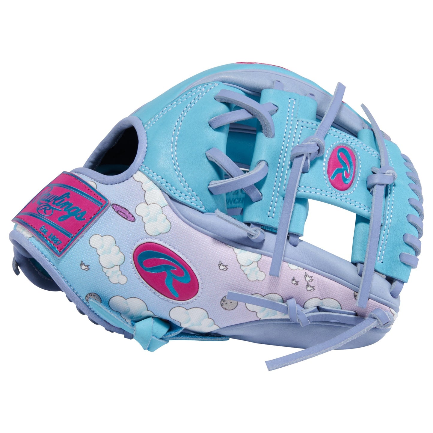 Rawlings Icon Fest Heart of the Hide Columbia Blue/Periwinkle 11.5" Baseball Fielding Glove - PROR934-2CBPE – Product View | 