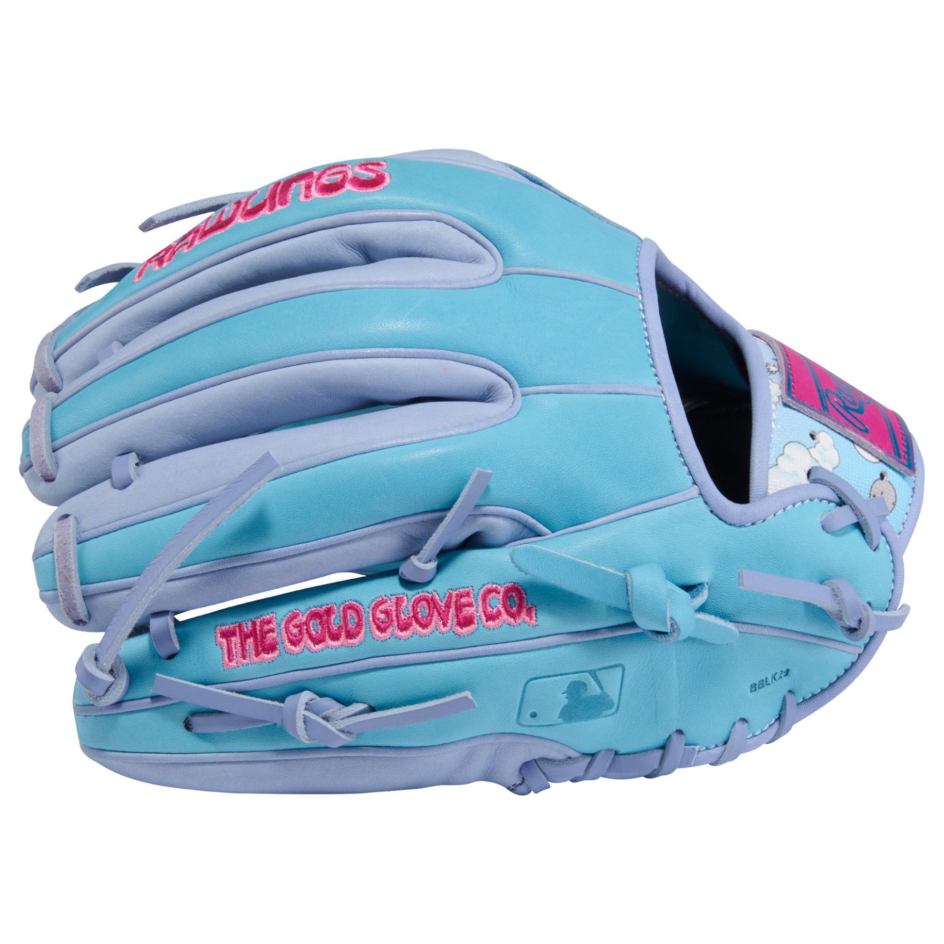 Rawlings Icon Fest Heart of the Hide Columbia Blue/Periwinkle 11.5" Baseball Fielding Glove - PROR934-2CBPE – Product View | 