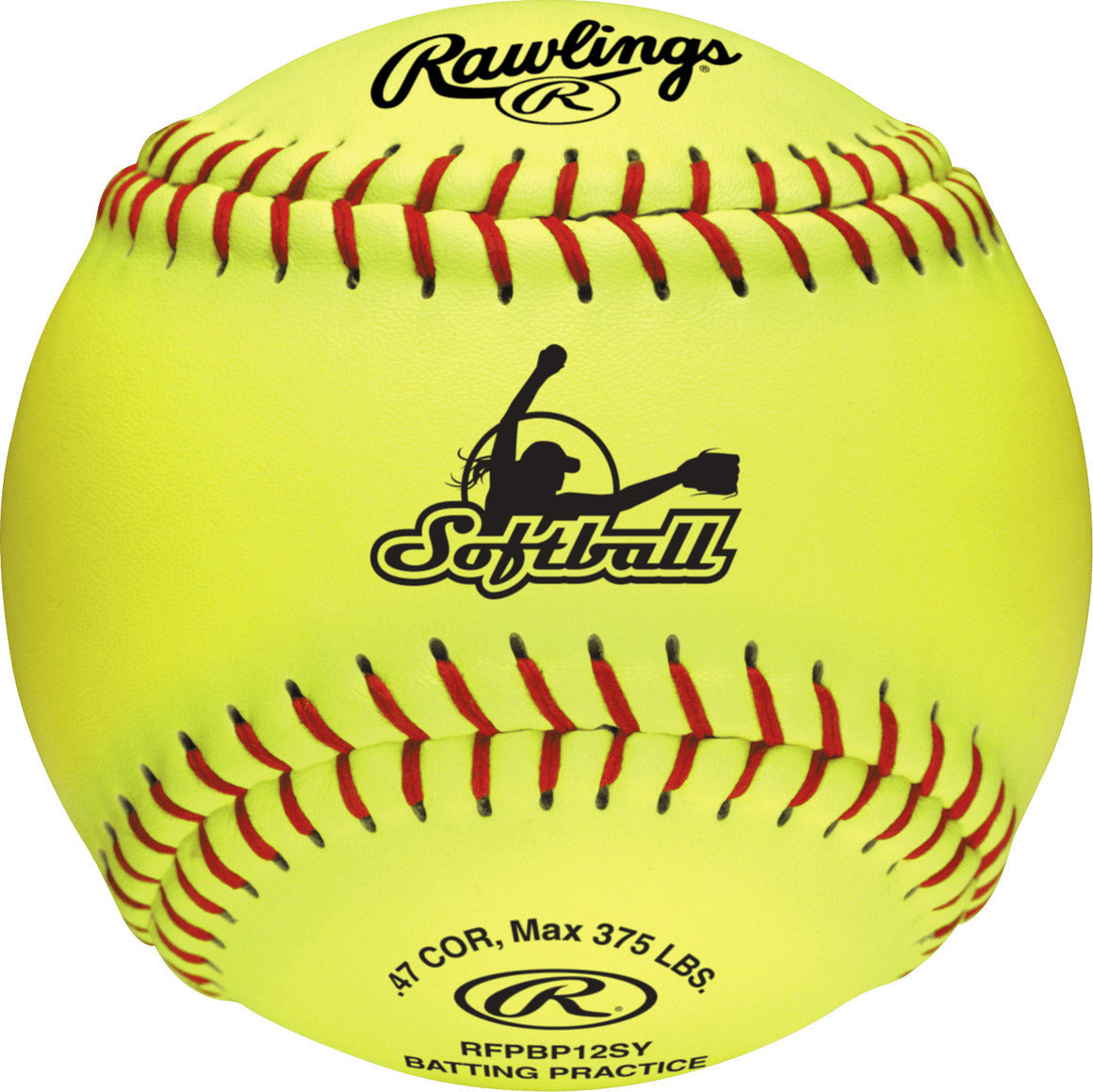 Rawlings 12" Batting Practice Fastpitch Softballs RFPBP12SY