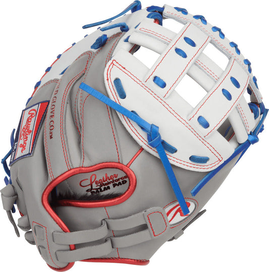Rawlings Liberty Advanced 33" Softball Catchers Mitt/Glove - RLACM33FP-24GW – Product View | Smash It Sports | leather, pro, 