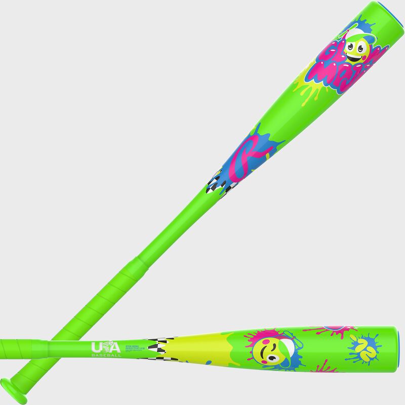 2027 Rawlings Glow Mojis -12 Tee Ball USA Baseball Bat - RTB7GLO12