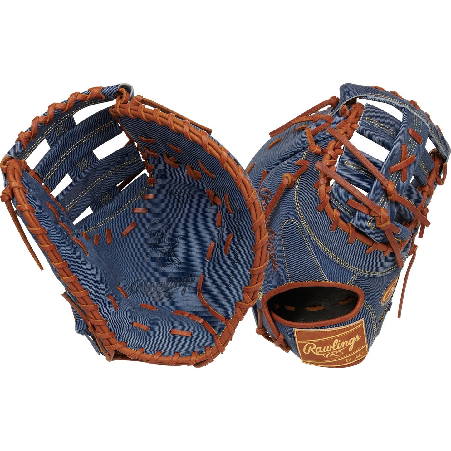 Rawlings Heart of the Hide Pro Label Denim Edition 13" First Base Mitt/Glove - PRODCTD