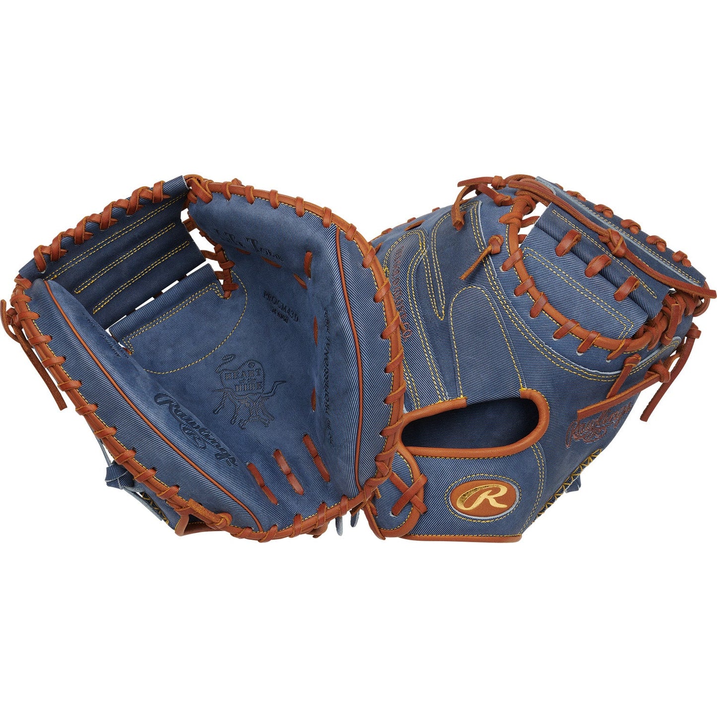 Rawlings Heart of the Hide Pro Label Denim Edition 34" Baseball Catcher's Glove/Mitt - PROCM43D