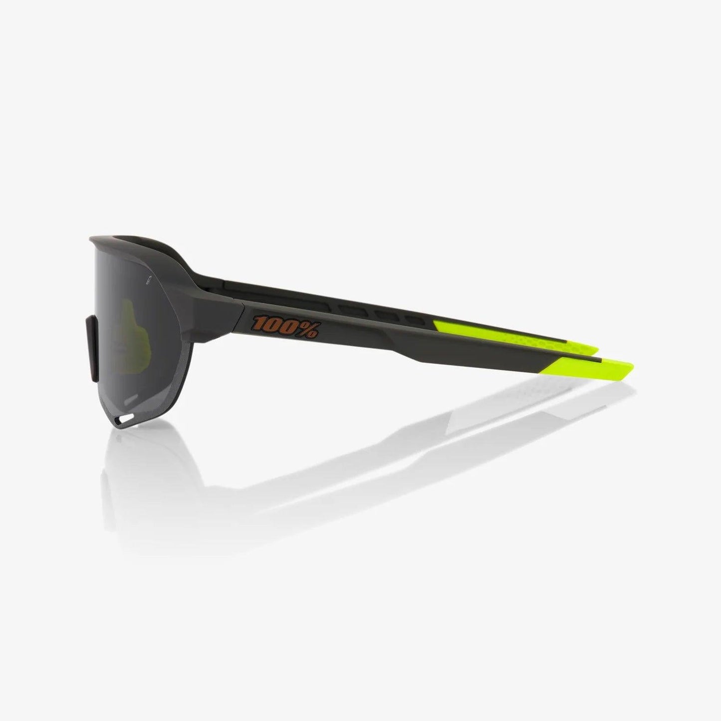 100 Percent Sunglasses - S2 - Soft Tact Cool Grey - Smoke Lens - Smash It Sports