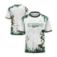 Smash It Sports Short Sleeve Shirt - Smashie (White/Green/Gold)