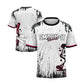 Smash It Sports Short Sleeve Shirt - Smashie (White/Black/Red)