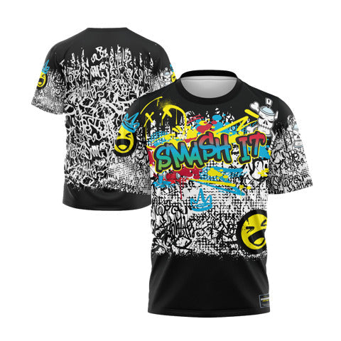 Smash It Sports Short Sleeve Shirt - Graffiti