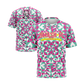 Smash It Sports Short Sleeve Shirt - Kaleidoscope (Mint/Pink)