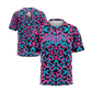 Smash It Sports Short Sleeve Shirt - Kaleidoscope (Blue/Pink)
