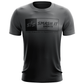 Smash It Sports EVO-Tech Short Sleeve Shirt - Black/Charcoal Fade Boxed Logo
