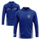 Smash It Sports Hooded Long Sleeve Tee - Royal Blue/White