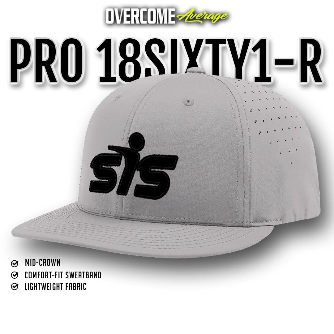 Smash It Sports - Pro 18SIXTY1-R Performance Hat - Grey/Black